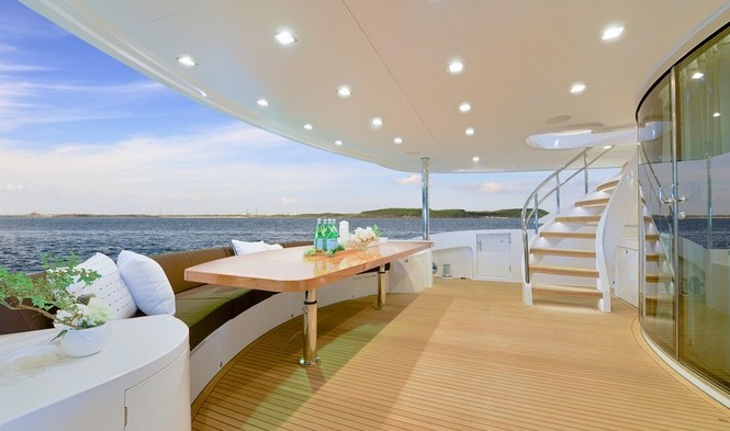 Aboard Paradise Yacht