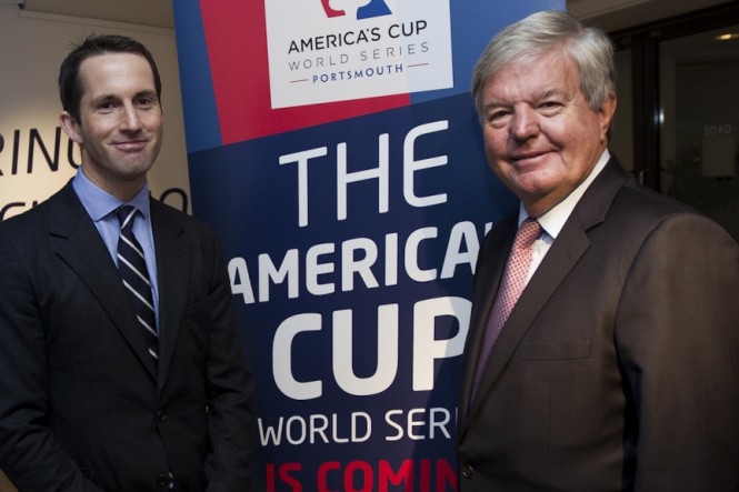 Announcement of America's Cup World Series Portsmouth, 2015 and 2016 in London England. Photo by Ian Roman