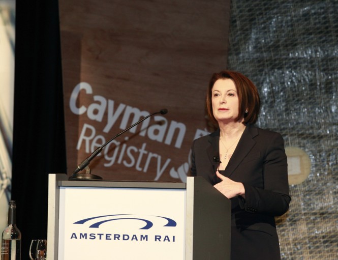 Carla Demaria at opening of METS 2014 Carla Demaria at opening of METS 2014