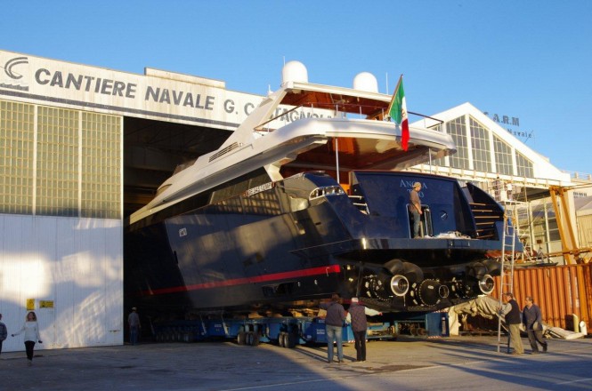 Castagnola 38WJ super yacht Angra Too ready to be launched