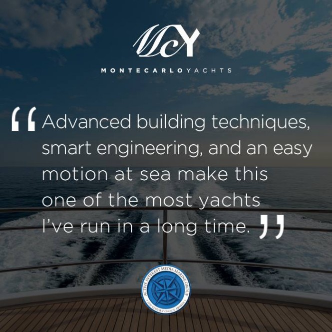 Editors’ Choice Award for MCY 86 super yacht NEVER SAY NEVER
