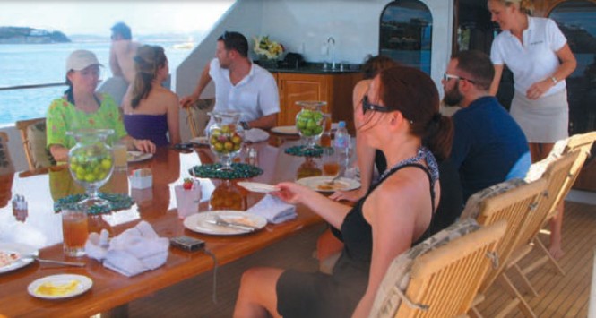 Five couples aboard superyacht One More Toy Five couples aboard superyacht One More Toy