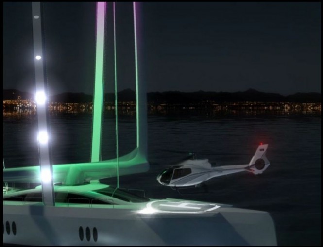 Green Jet Yacht Project - helipad
