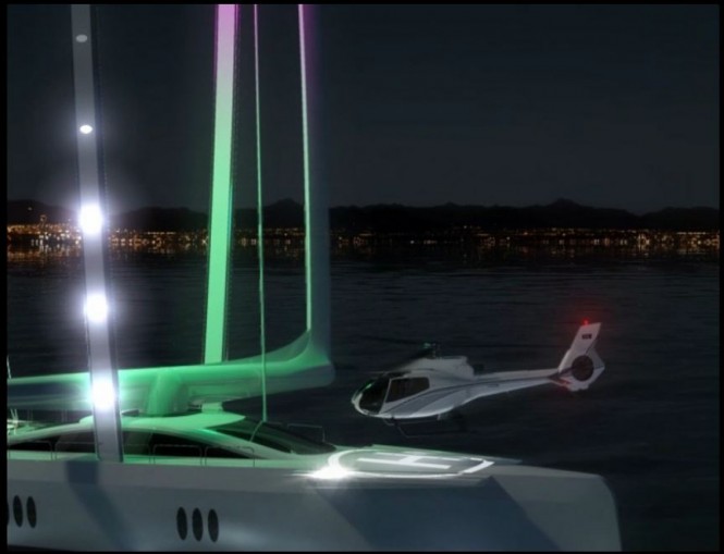 Green Jet Yacht Project - helipad Green Jet Yacht Project - helipad