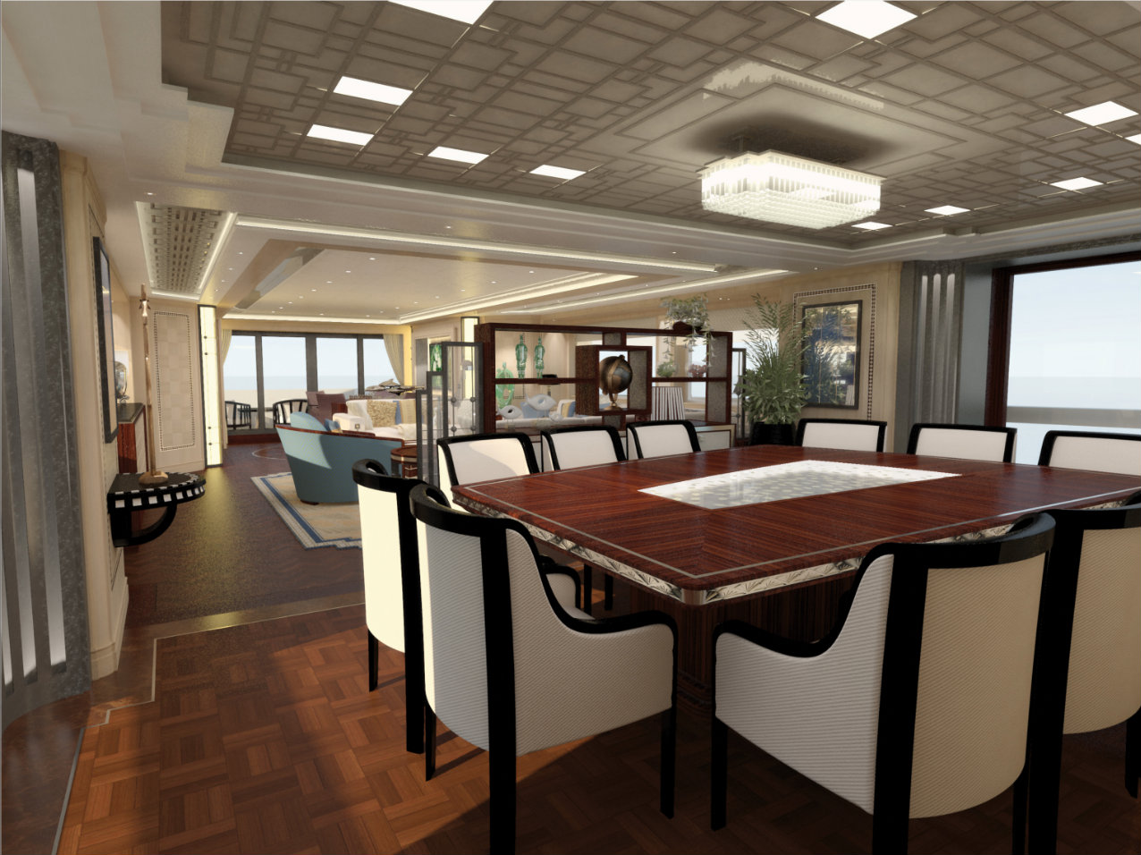 Guido de Groot Art Deco yacht interior — Yacht Charter & Superyacht News