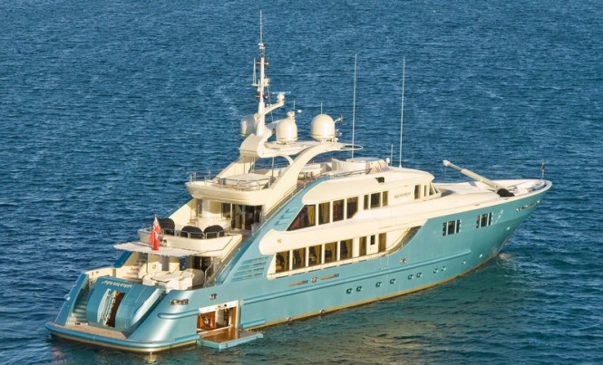 ISA 470 super yacht Aquamarina