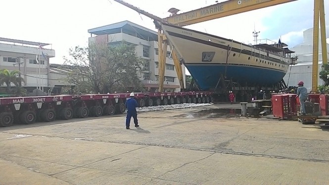 Launch of super yacht LAMIMA - Image credit to Italthai Marine Limited Launch of super yacht LAMIMA - Image credit to Italthai Marine Limited