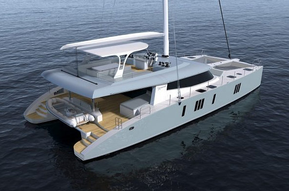 Luxury sailing yacht Sunreef 74