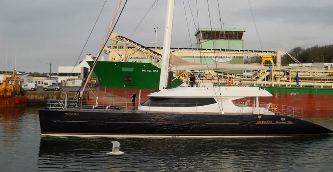 Luxury yacht Mashua Bluu after refit at JFA Yachts