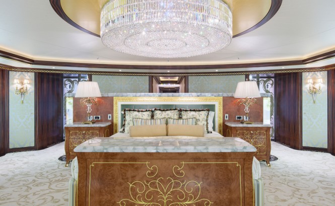 Luxury yacht Solandge - Owners Suite - Photo by Klaus Jordan