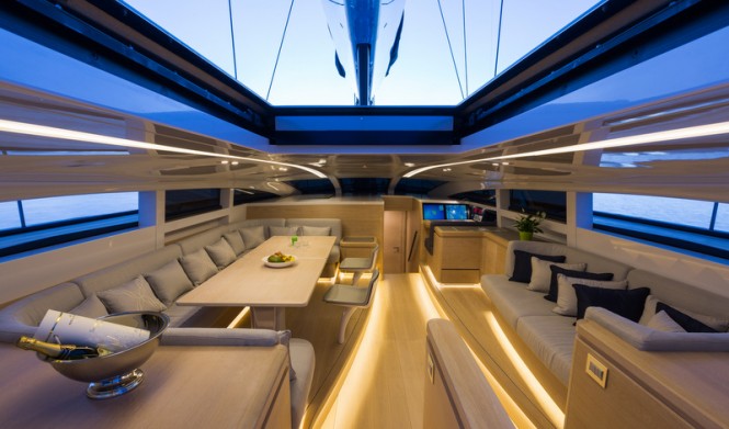 Luxury yacht WinWin - Interior - Photo by Jeff Brown SYM