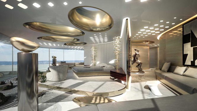 Luxury yacht X-Force 145 - Master Suite