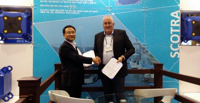 Mr Lee Jong Morris CEO of Scotra and Phil Hudson from Superior