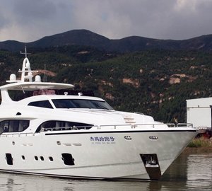 Photos of newly launched fourth Asteria 108 motor yacht 'Xinyi 868' by Heysea Yachts