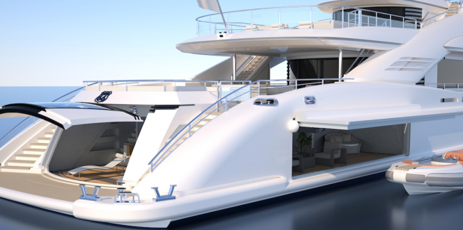 Route 66 Yacht - aft view