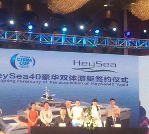 Heysea Yachts signs contract for new 40M CAT motor yacht Hull 40M-01