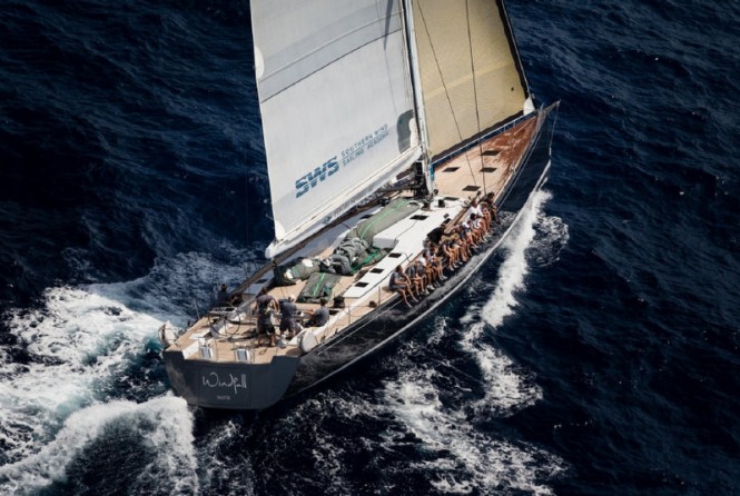 Southern Wind SW94 super yacht Windfall under sail