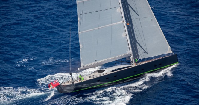 Super yacht WinWin - side view - Photo by Jesus Renedo