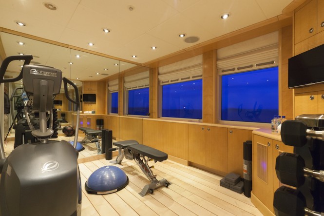 Superyacht VICTORIA DEL MAR - Gym - Photo Jim Raycroft Superyacht VICTORIA DEL MAR - Gym - Photo Jim Raycroft