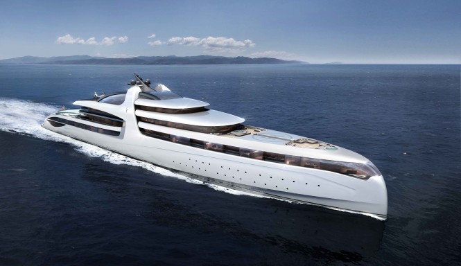 Superyacht X-Force 145 concept - Bow