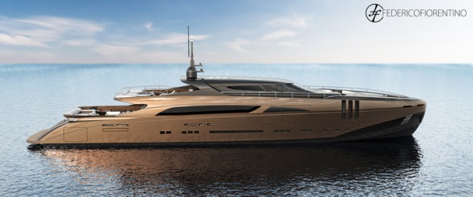 The Belafonte superyacht - side view