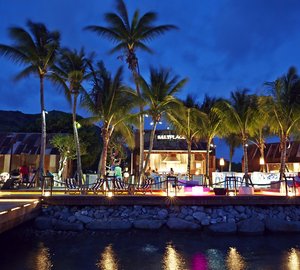 The Marina at Christophe Harbour offering complimentary dockage to cruising yachts in the Caribbean 