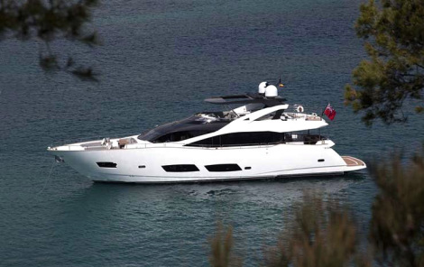 The Sunseeker 28 Metre Yacht will be one of the largest vessels on display at the London Boat Show 2015