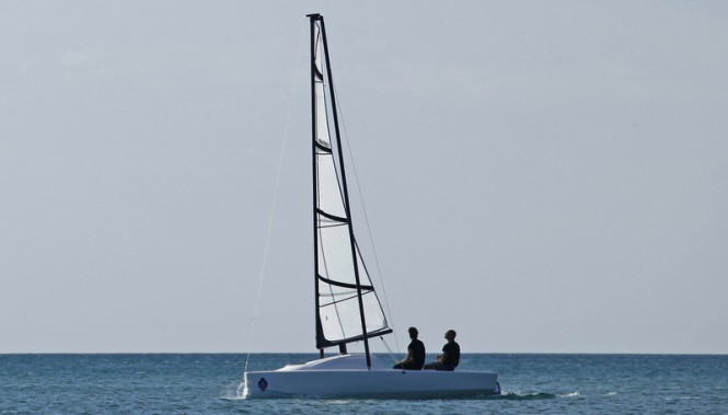 Aero sail under first test sailing