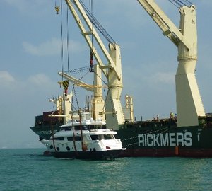 Shipment of the biggest yacht handled in Ho Chi Minh, Vietnam managed by Complete Marine Freight