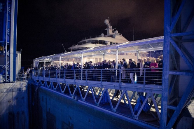 Unveiling of new 102m dry dock at Amico & Co. Unveiling of new 102m dry dock at Amico & Co.