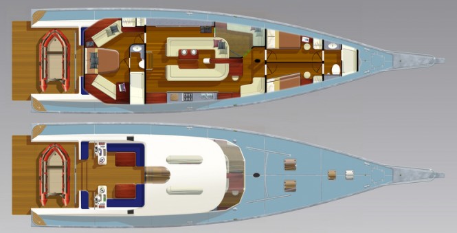 Voyager 72 Yacht - Accommodation Layout Voyager 72 Yacht - Accommodation Layout