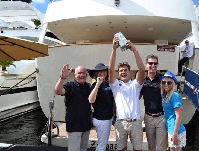 Yachting Pages FunAir award GoPro Camera to Nicholas from motor yacht Zeepaard