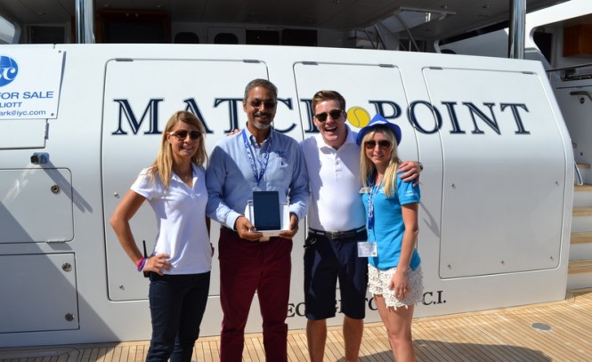 Yachting Pages GMC award iPad mini to superyacht Match Point crew