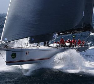 Sailing yacht WILD OATS XI Crew preparing for next week’s Rolex Sydney Hobart Yacht Race