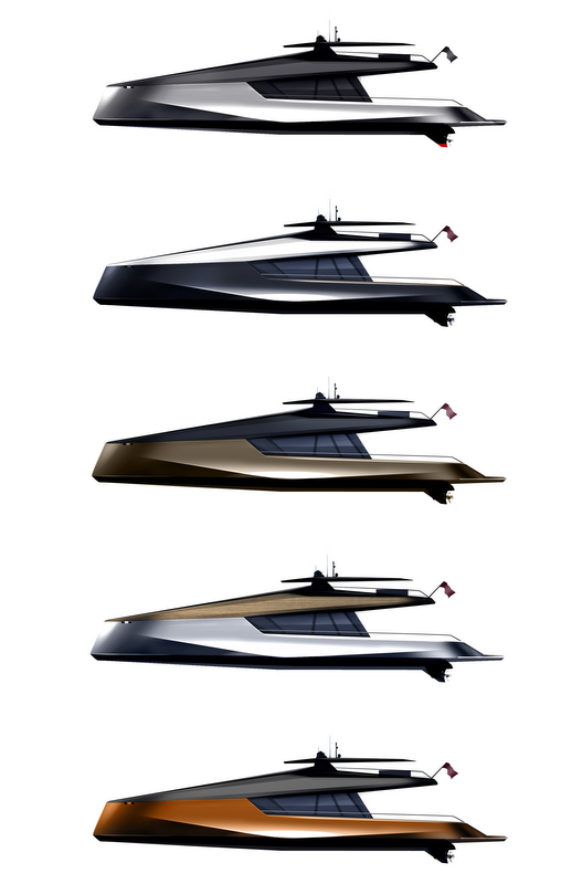 115' JFA and Peugeot Design Lab luxury yacht concept