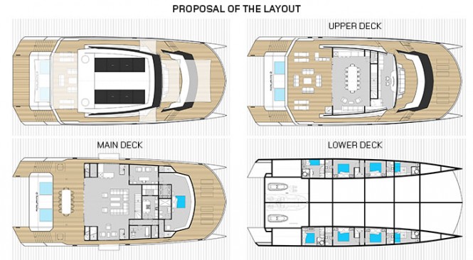115 Sunreef Power Yacht - Layout