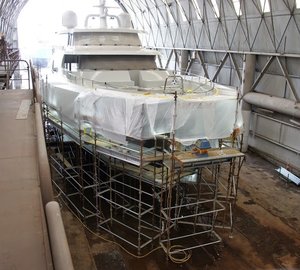 Oceania Marine working on refit of 31,5m motor yacht BLACK PEARL