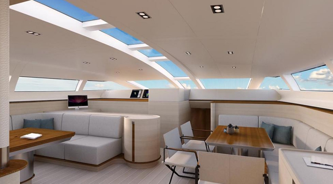39m Briand and Perini Navi sailing yacht - Interior