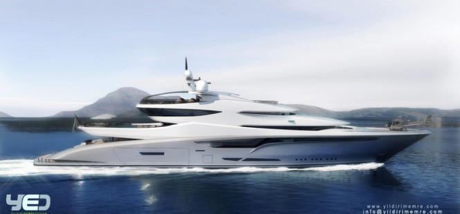 96m mega yacht Miya concept by Emre YILDIRIM