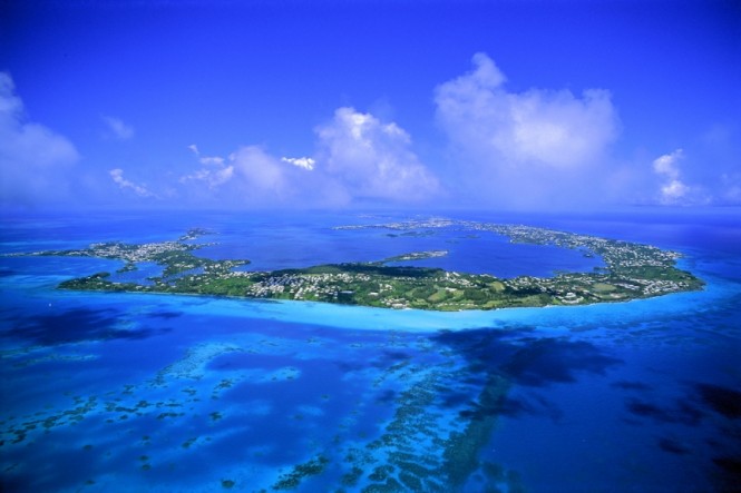 Areal view of Bermuda. Photo by Roland Skinner/picturesquebermuda.bm