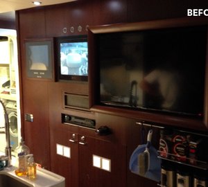 ISA motor yacht HAPPY HOUR receives galley transformation by Wild Group International