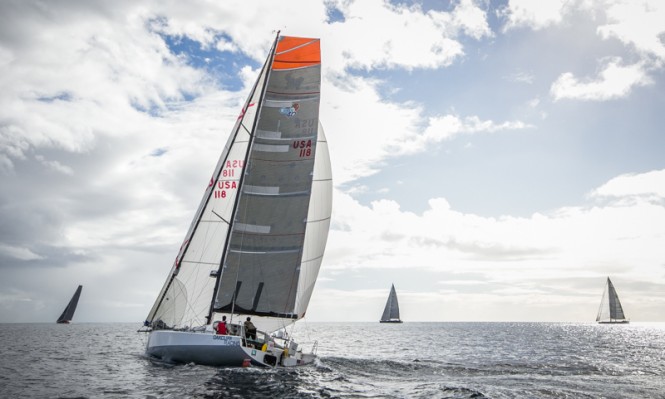 Hobie Ponting, Dan Flanigan, Chris Kennedy and Andrew 'OD' O'Donnell make up the Oakcliff Racing Team on the American Class40 © Puerto Calero James Mitchell