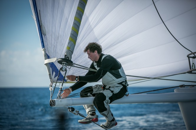 Jack Bouttell, Artemis Offshore Academy graduate and Figaro sailor is on board for Lupa of London's first transat © Puerto Calero James Mitchell