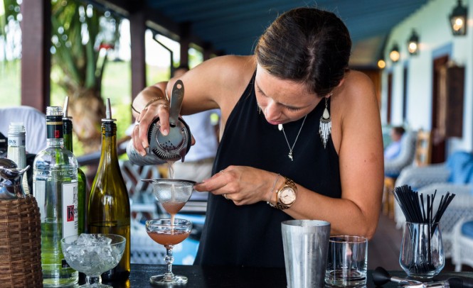 Jasmin Rutter from Marie Yacht at work Jasmin Rutter from Marie Yacht at work