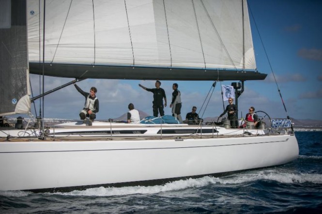 Jeremy Pilkington's Baltic 78, Lupa of London (GBR) moved into the lead of the RORC Transatlantic Race - Image credit to Puerto Calero Kames Mitchell
