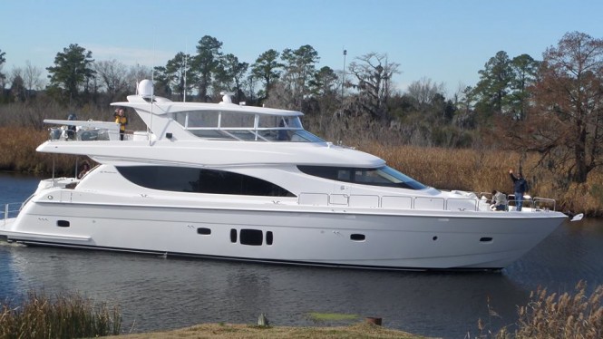 Just delivered 24m superyacht Hatteras 80MY by Hatteras Yachts