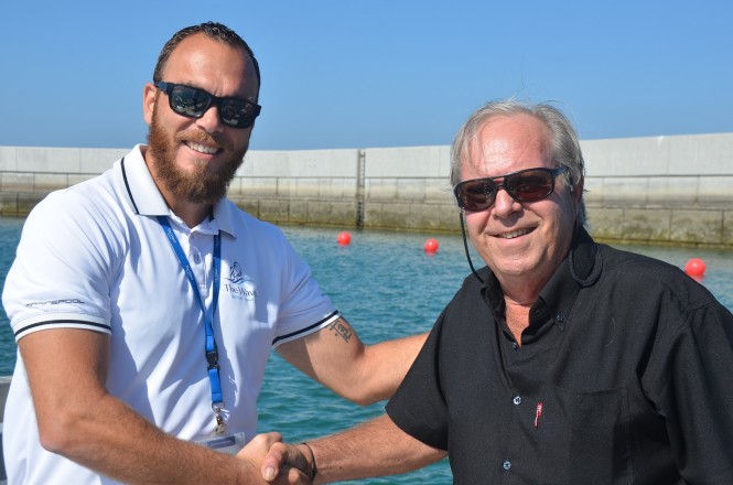 Khalil AbuJaber with Dr  Olivier Guelorget