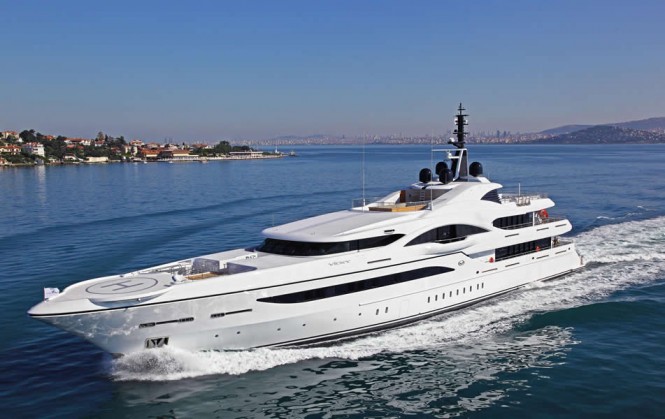 Luxury mega yacht Vicky built by Proteksan Turquoise