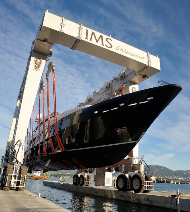 Luxury motor yacht Sister Act at the new IMS shipyard