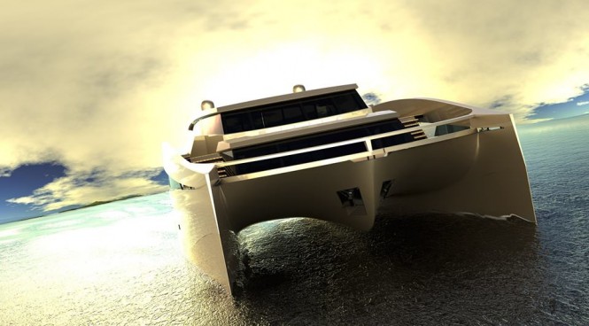 Luxury yacht 115 Sunreef Power concept